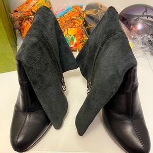 Designer heel boots